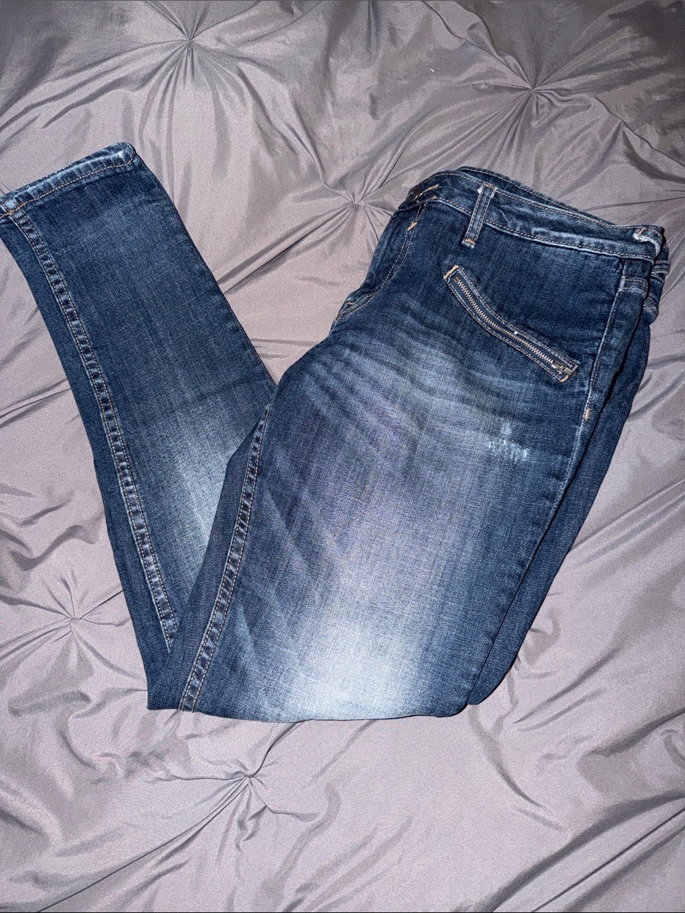Vigoss Men’s Slim Jeans — Faded Blue Wash